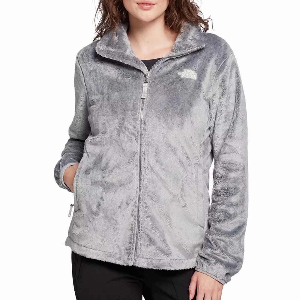 The North Face Grey Fleece Front Full Zip Women's Jacket Size Medium